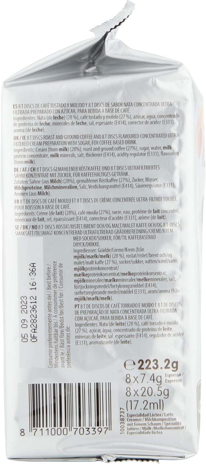 Tassimo L'OR Latte Macchiato Coffee Pods , 8 Count ( Pack of 5), (40 drinks)