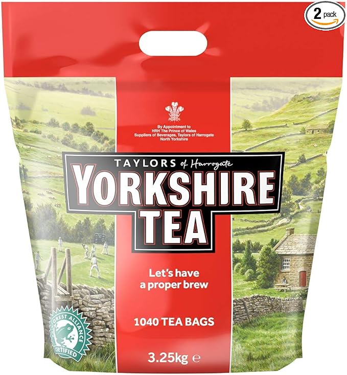 Taylors of Harrogate Yorkshire Tea 1040 Single Cup Tea Bags (Pack of 2)