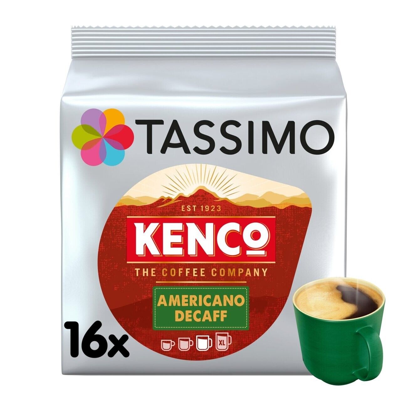 Tassimo Kenco Colombian Coffee Pods X16 (Pack of 5, Total 80 Drinks)